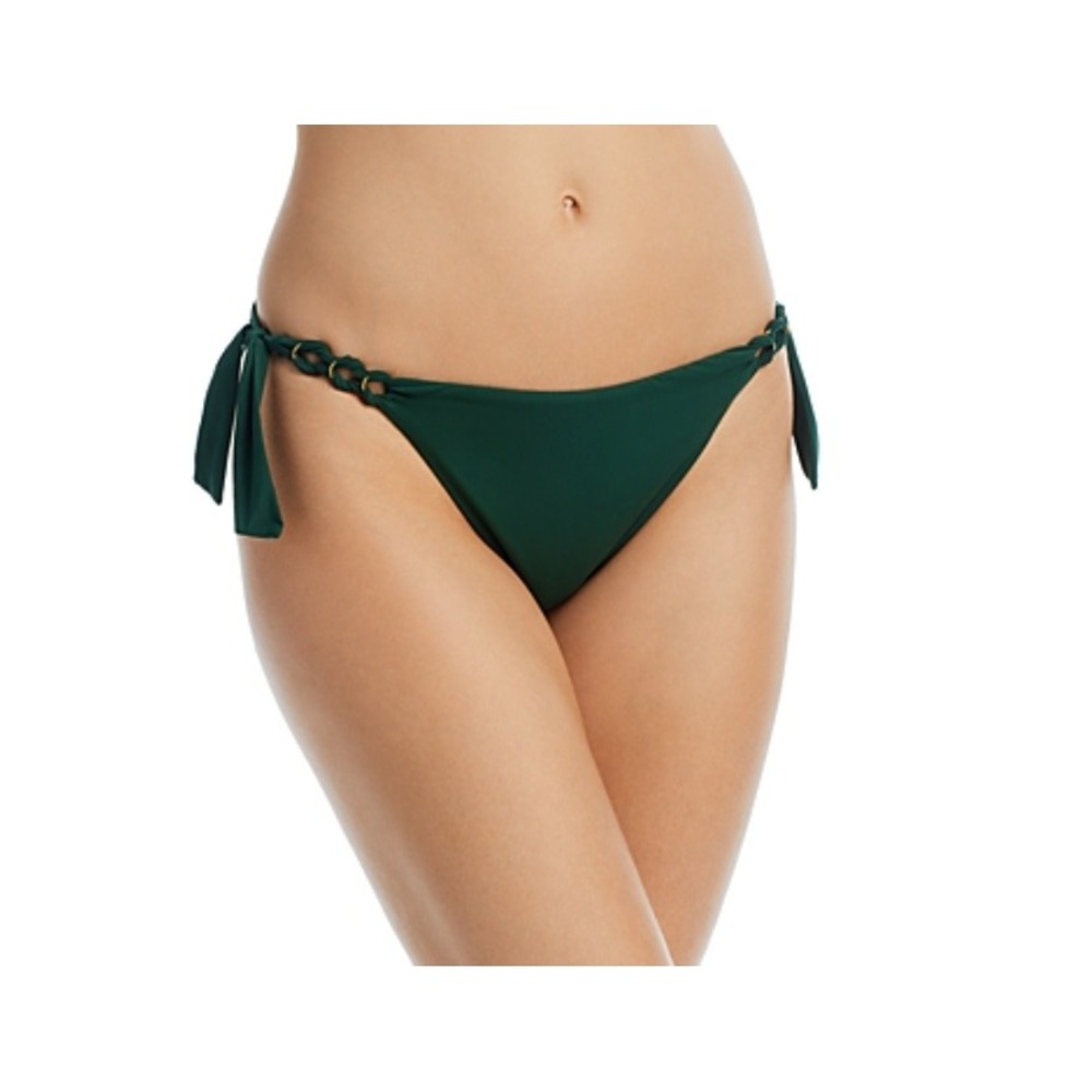 Bleu Rod Beattie Ring Master Tie Side Bikini Bottom Green 10 Beach Resort NWT